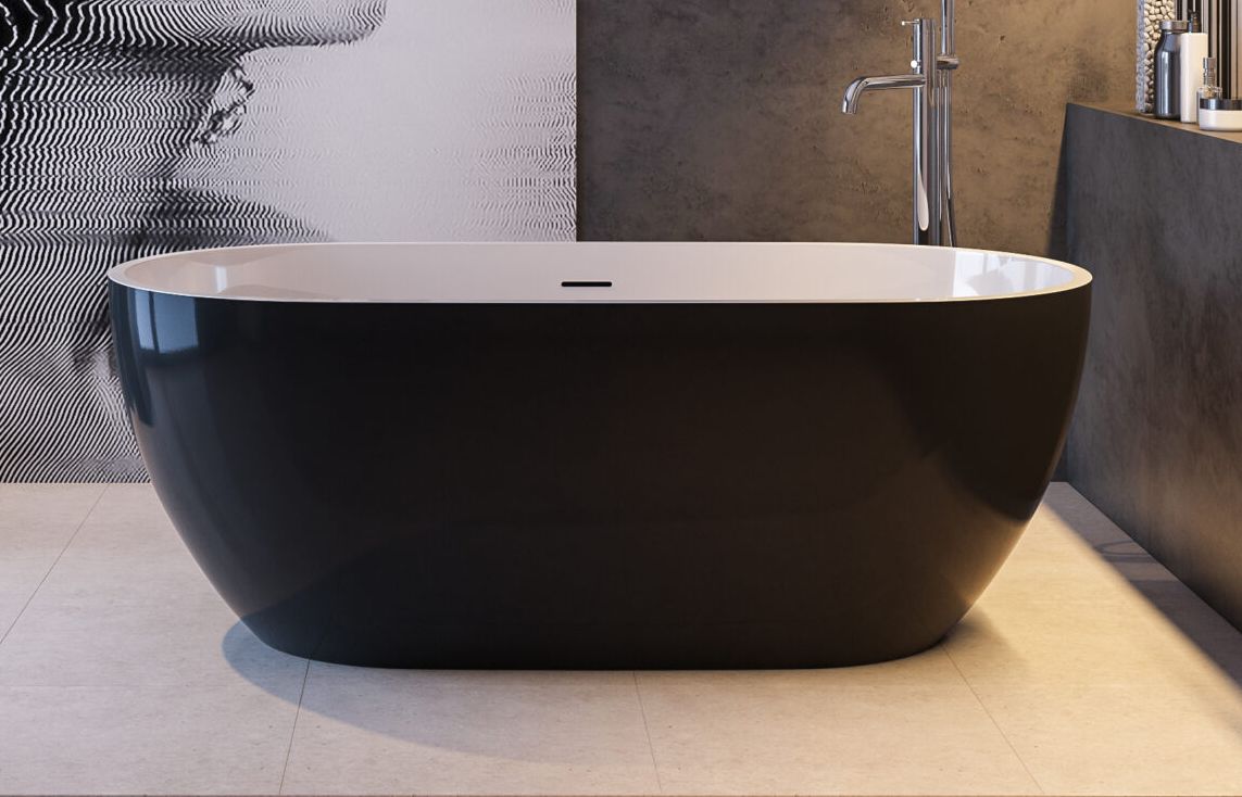 Aquatek DAYTONA BLACK akrylátová vaňa 160 x 81 cm + odtoková súprava + GARANCIA