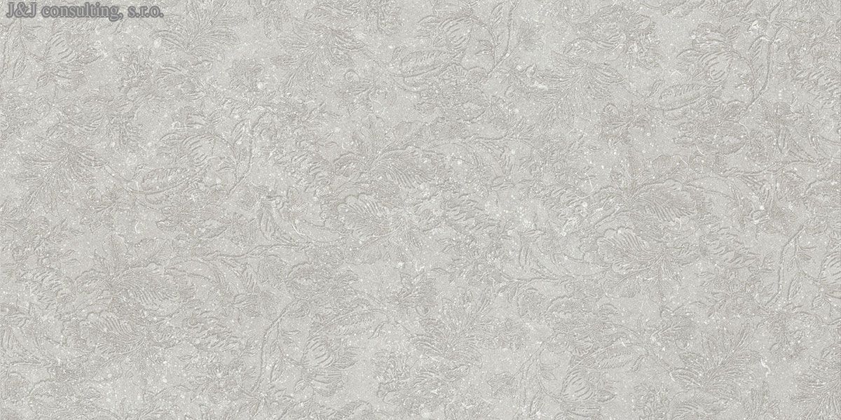 Marazzi MYSTONE BERICI Mmcr Dec. Flora Cenere 3D 60 x 120 cm Marazzi MYSTONE BERICI Mmcr Dec. Flora Cenere 3D 60 x 120 cm