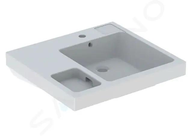 Geberit Bambini Umývadlo detské 60x55 cm, s prepadom, s otvorom na batériu, biela