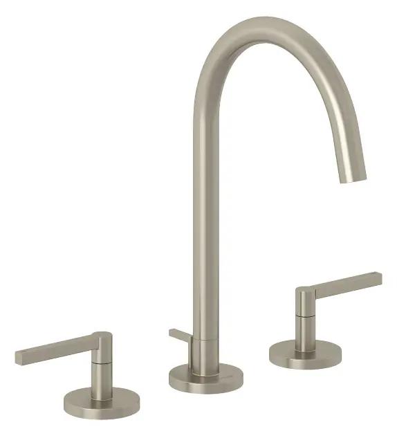 Kludi Nova Fonte Umývadlová batéria s výpusťou, 3-otvorová inštalácia, kefovaný nikel