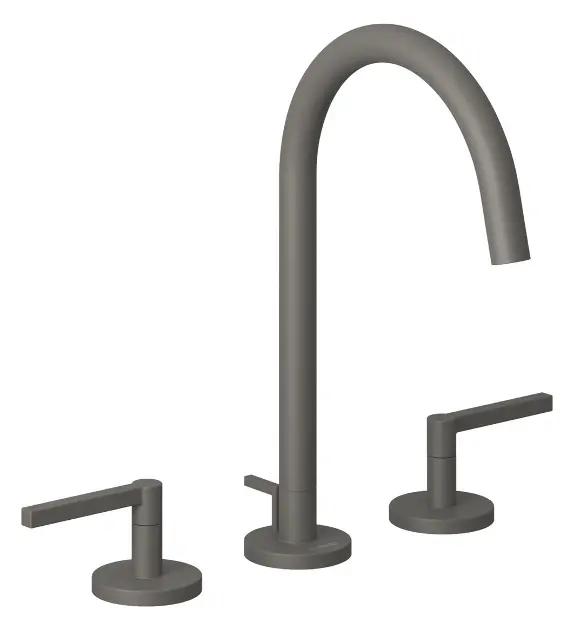 Kludi Nova Fonte Umývadlová batéria s výpusťou, 3-otvorová inštalácia, matná sivá Kludi Nova Fonte Umývadlová batéria s výpusťou, 3-otvorová inštalácia, matná sivá