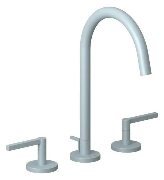 Kludi Nova Fonte Umývadlová batéria s výpusťou, 3-otvorová inštalácia, matná svetlo modrá