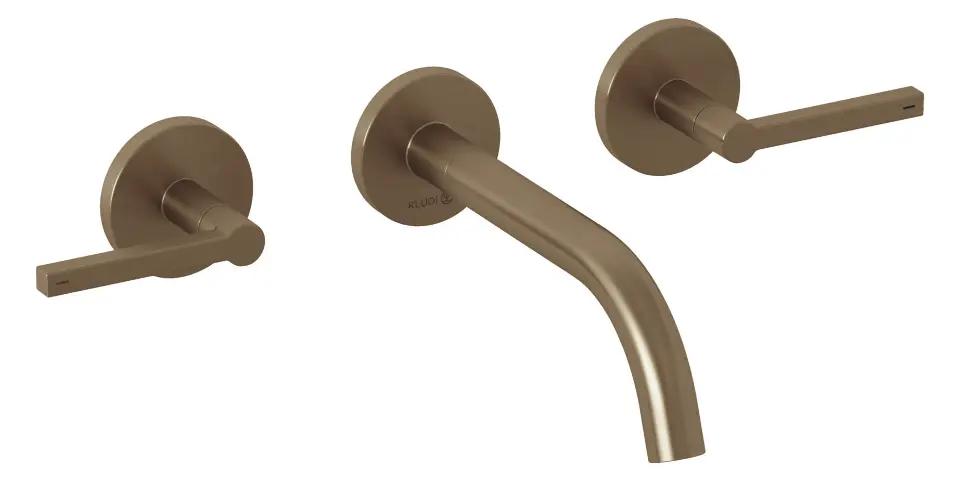 Kludi Nova Fonte Umývadlová batéria pod omietku, 3-otvorová inštalácia, s telesom, kefovaný bronz