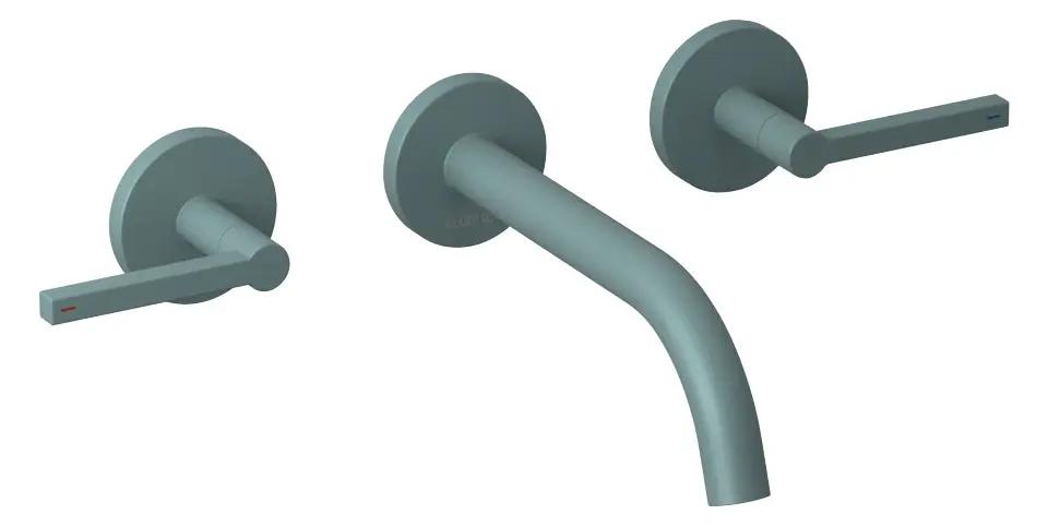 Kludi Nova Fonte Umývadlová batéria pod omietku, 3-otvorová inštalácia, s telesom, matná petrolejová Kludi Nova Fonte Umývadlová batéria pod omietku, 3-otvorová inštalácia, s telesom, matná petrolejová