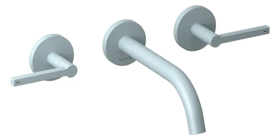 Kludi Nova Fonte Umývadlová batéria pod omietku, 3-otvorová inštalácia, s telesom, matná svetlo modrá Kludi Nova Fonte Umývadlová batéria pod omietku, 3-otvorová inštalácia, s telesom, matná svetlo modrá