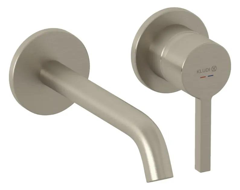 Kludi Nova Fonte Umývadlová batéria pod omietku, 2-otvorová inštalácia, kefovaný nikel Kludi Nova Fonte Umývadlová batéria pod omietku, 2-otvorová inštalácia, kefovaný nikel