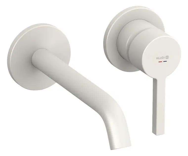 Kludi Nova Fonte Umývadlová batéria pod omietku, 2-otvorová inštalácia, matná svetlo sivá