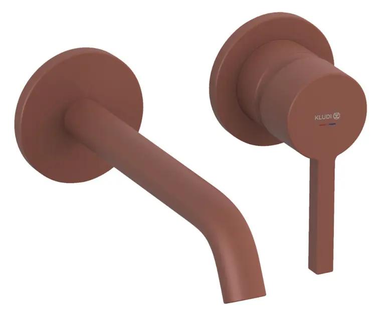 Kludi Nova Fonte Umývadlová batéria pod omietku, 2-otvorová inštalácia, matná tehlová