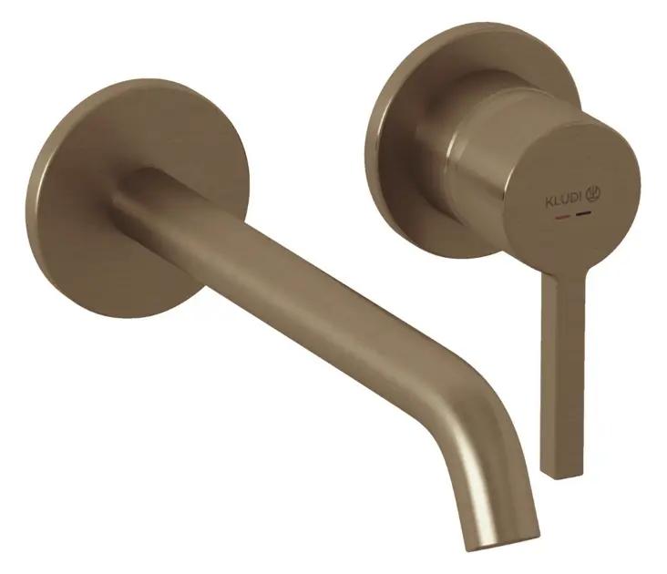 Kludi Nova Fonte Umývadlová batéria pod omietku, 2-otvorová inštalácia, kefovaný bronz