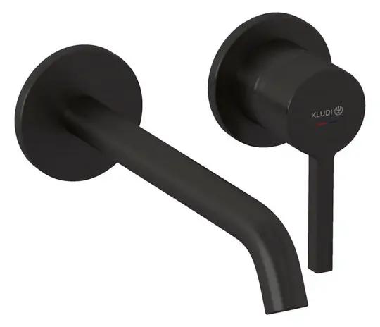 Kludi Nova Fonte Umývadlová batéria pod omietku, 2-otvorová inštalácia, brúsený Gunmetal