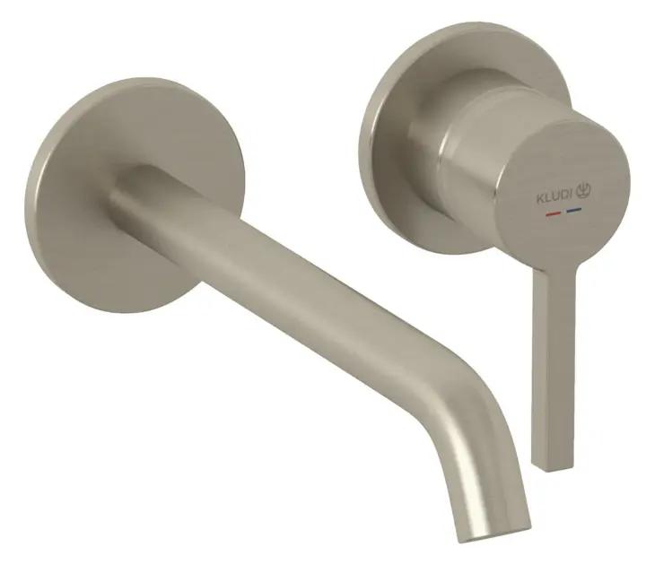 Kludi Nova Fonte Umývadlová batéria pod omietku, 2-otvorová inštalácia, kefovaný nikel