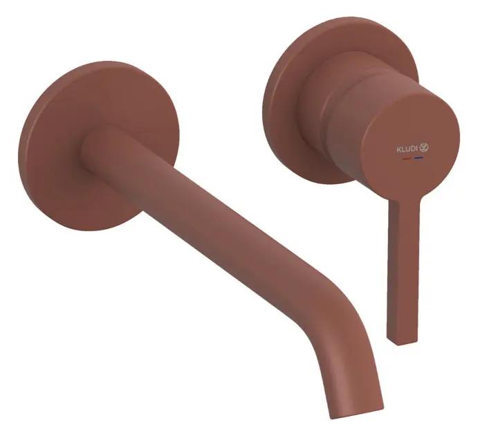 Kludi Nova Fonte Umývadlová batéria pod omietku, 2-otvorová inštalácia, matná tehlová