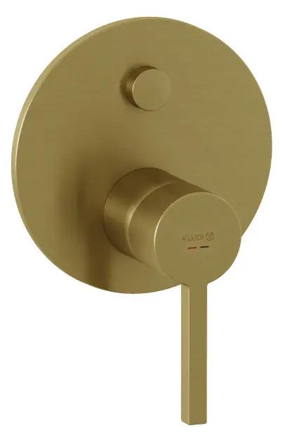 Kludi Nova Fonte Batéria pod omietku na 2 spotrebiče, kefované zlato