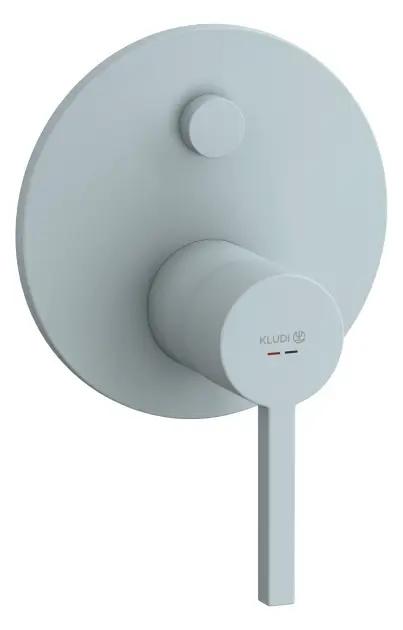 Kludi Nova Fonte Batéria pod omietku na 2 spotrebiče, matná svetlo modrá