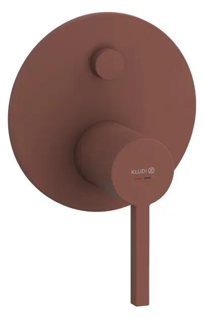 Kludi Nova Fonte Batéria pod omietku na 2 spotrebiče, matná tehlová