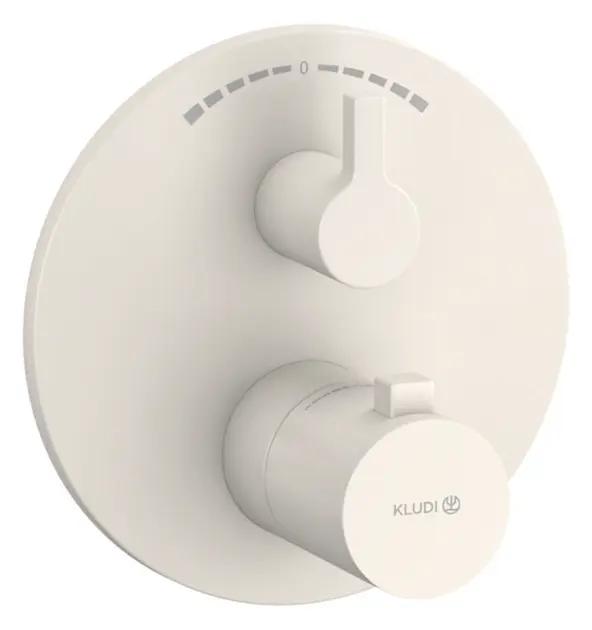 Kludi Nova Fonte Termostatická batéria pod omietku, na 2 spotrebiče, matná svetlo sivá