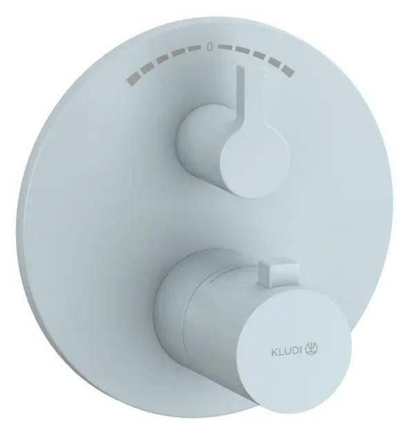 Kludi Nova Fonte Termostatická batéria pod omietku, na 2 spotrebiče, matná svetlo modrá