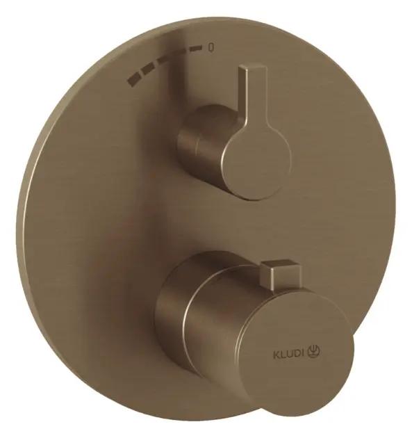 Kludi Nova Fonte Termostatická sprchová batéria pod omietku, kefovaný bronz