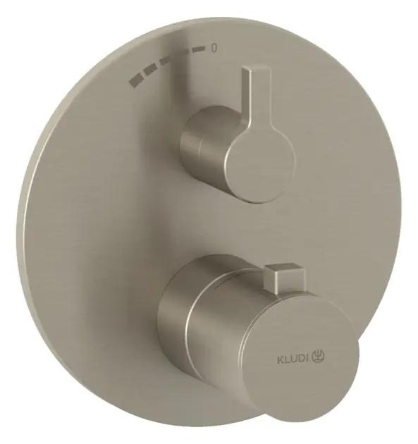Kludi Nova Fonte Termostatická sprchová batéria pod omietku, kefovaný nikel Kludi Nova Fonte Termostatická sprchová batéria pod omietku, kefovaný nikel