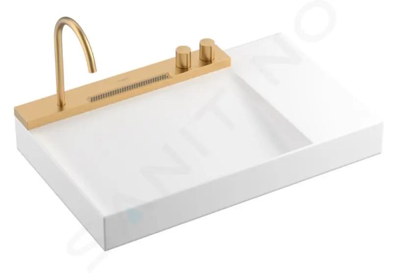 Hansgrohe Avalegra Umývadlo 78x48 cm, s termostatickou batériou a spŕškou, 2 prúdy, bez prepadu, kefovaný bronz