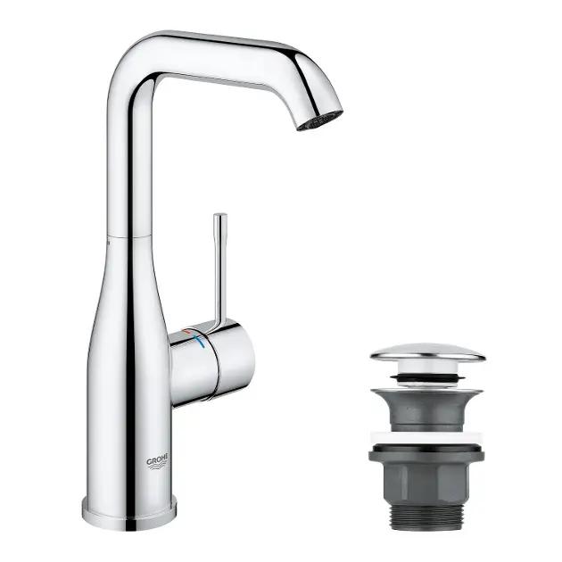 Grohe Essence New Umývadlová batéria s výpustom Push-Open, chróm