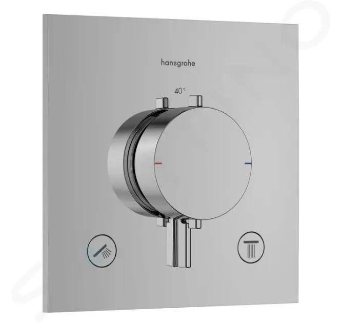 Hansgrohe Ecostat Comfort E Termostatická batéria pod omietku, na 2 spotrebiče, chróm