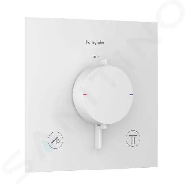 Hansgrohe Ecostat Comfort E Termostatická batéria pod omietku, na 2 spotrebiče, matná biela