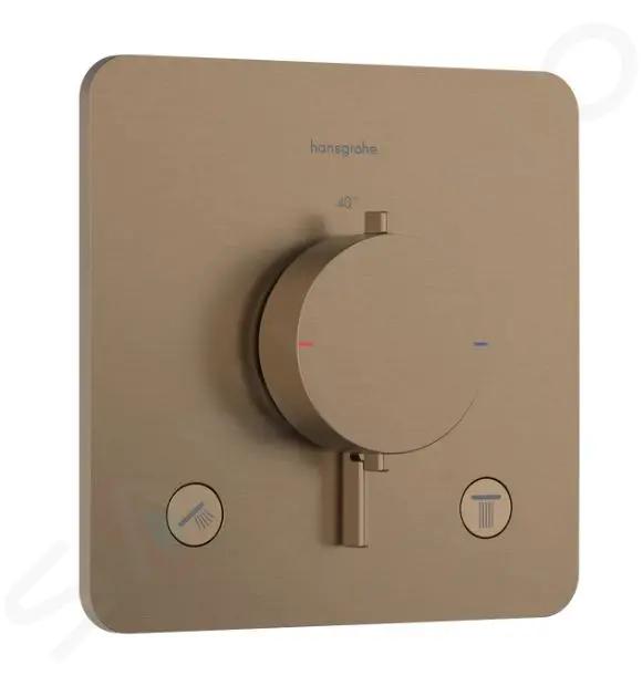 Hansgrohe Ecostat Comfort Q Termostatická batéria pod omietku, na 2 spotrebiče, kefovaný bronz