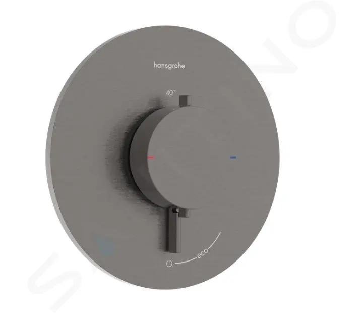 Hansgrohe Ecostat Comfort S Sprchová batéria pod omietku, s termostatom, kefovaný čierny chróm