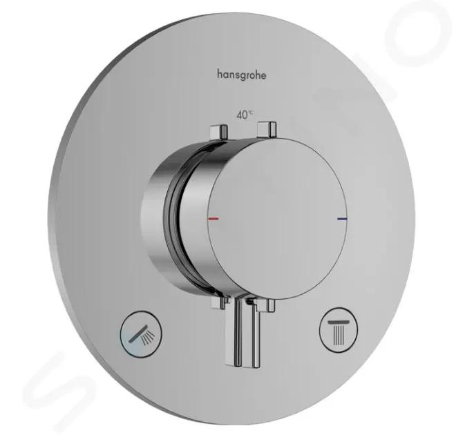 Hansgrohe Ecostat Comfort S Termostatická batéria pod omietku, na 2 spotrebiče, chróm