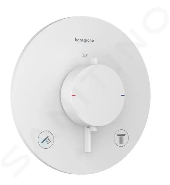 Hansgrohe Ecostat Comfort S Termostatická batéria pod omietku, na 2 spotrebiče, matná biela