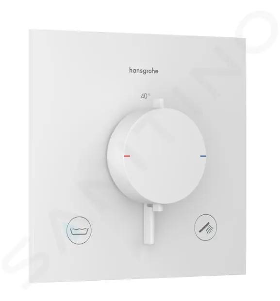 Hansgrohe Ecostat Comfort E Termostatická batéria pod omietku, na 2 spotrebiče, matná biela
