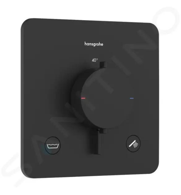 Hansgrohe Ecostat Comfort Q Termostatická batéria pod omietku, na 2 spotrebiče, matná čierna