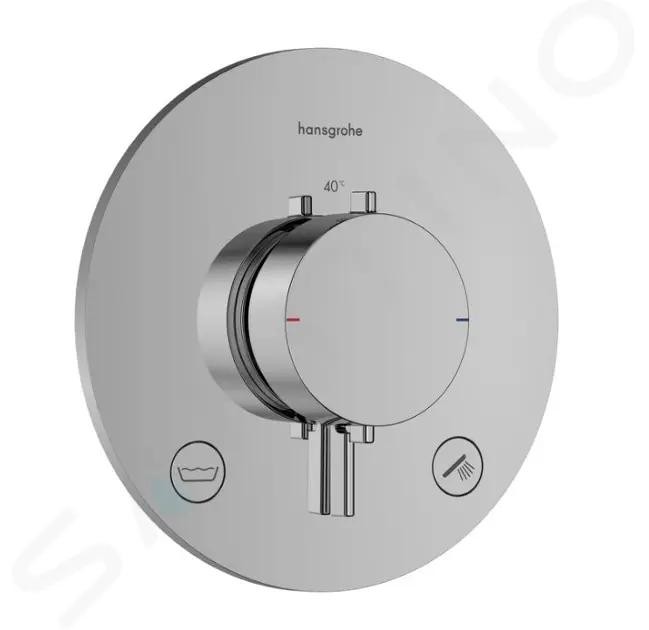 Hansgrohe Ecostat Comfort S Termostatická batéria pod omietku, na 2 spotrebiče, chróm