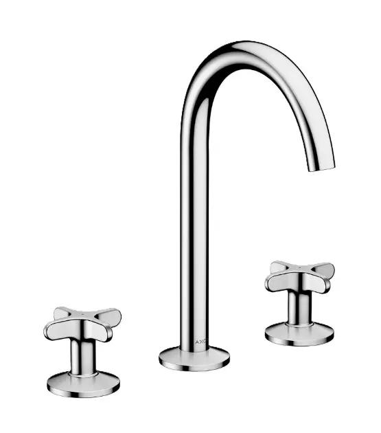 Axor One Umývadlová batéria s výpusťou Push-Open, 3-otvorová inštalácia, EcoSmart, chróm