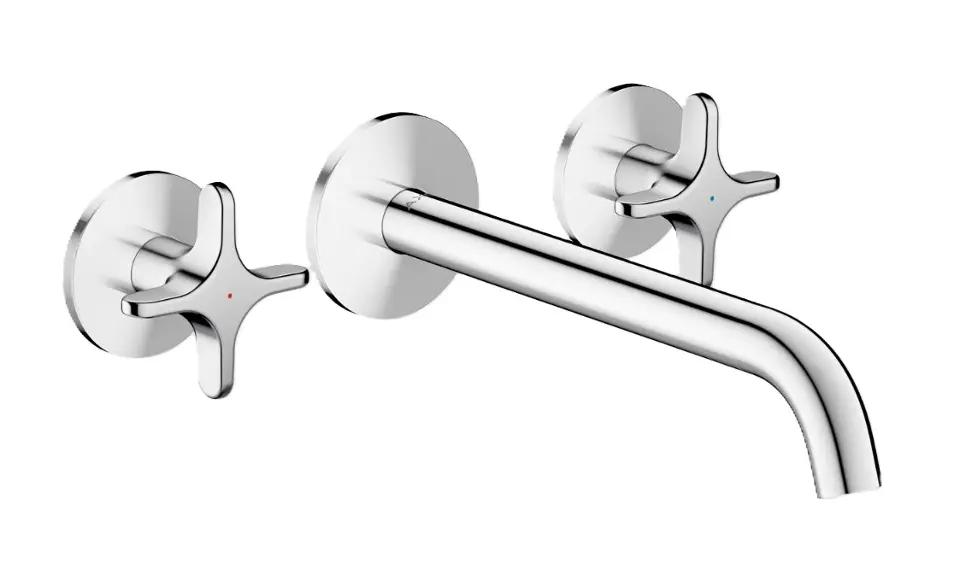 Axor One Umývadlová batéria pod omietku, s výpusťou, 3-otvorová inštalácia, EcoSmart, chróm Axor One Umývadlová batéria pod omietku, s výpusťou, 3-otvorová inštalácia, EcoSmart, chróm