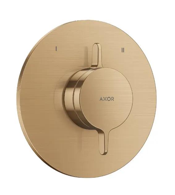 Axor One Batéria pod omietku, na 2 spotrebiče, kefovaný bronz Axor One Batéria pod omietku, na 2 spotrebiče, kefovaný bronz