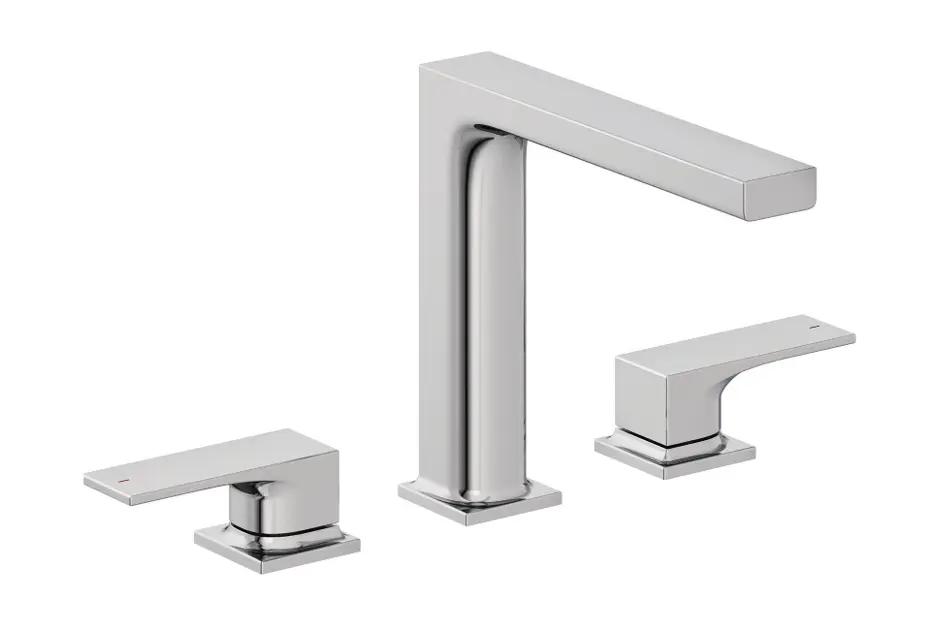 Kludi Decus Umývadlová batéria s výpusťou Push-Open, 3-otvorová inštalácia, chróm