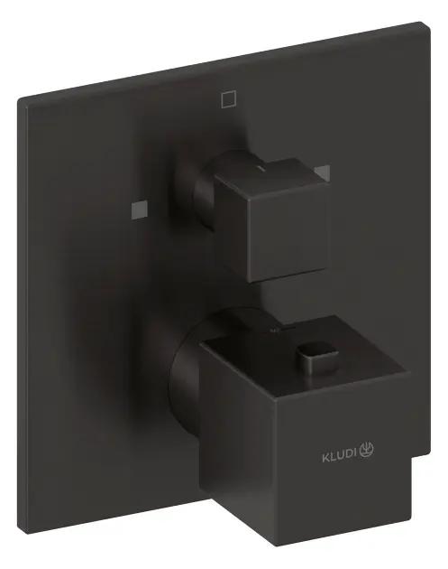 Kludi Decus Termostatická batéria pod omietku, na 2 spotrebiče, brúsený Gunmetal Kludi Decus Termostatická batéria pod omietku, na 2 spotrebiče, brúsený Gunmetal