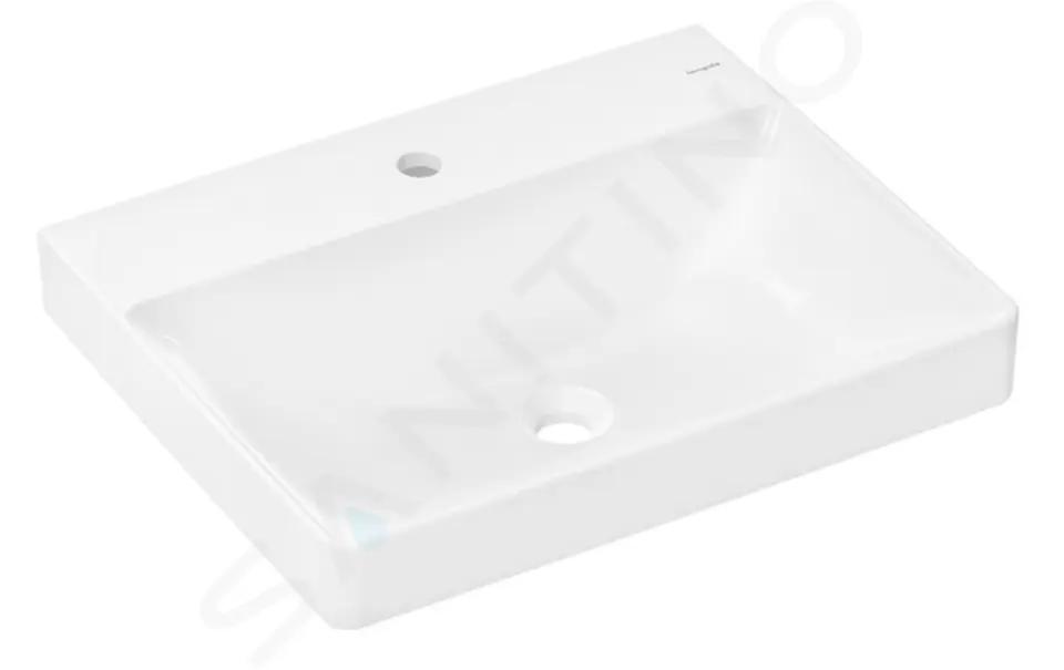 Hansgrohe Xelu Q Umývadlo, 60x48 cm, bez prepadu, otvor na batériu, biela