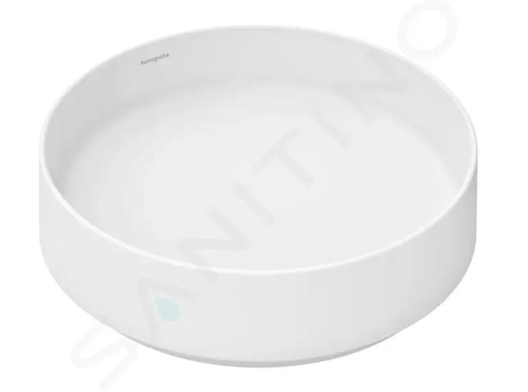 Hansgrohe Xuniva Evo S Umývadlo na dosku, priemer 40 cm, bez prepadu, bez otvoru na batériu, matná biela