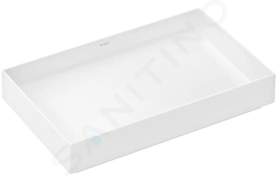 Hansgrohe Xuniva Evo E Umývadlo na dosku, 65x40 cm, bez prepadu, bez otvoru na batériu, HygieneEffect, SmartClean, biele