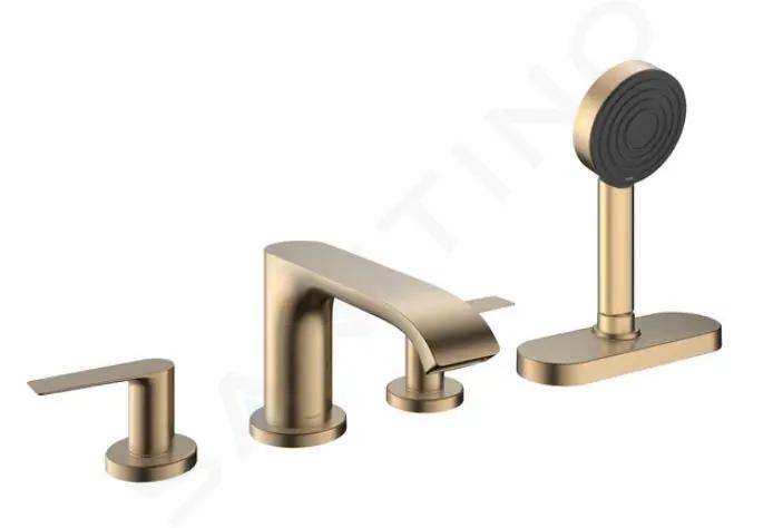 Hansgrohe Vivenis Batéria na okraj vane, 4-otvorová inštalácia, sBox, kefovaný bronz
