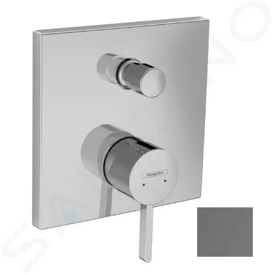 Hansgrohe Finoris Batéria pod omietku, na 2 spotrebiče, kefovaný čierny chróm