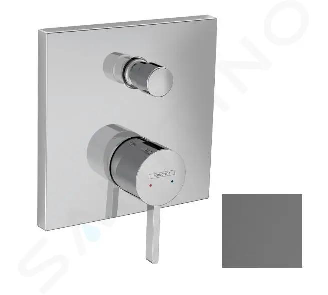 Hansgrohe Finoris Batéria pod omietku, na 2 spotrebiče, kefovaný čierny chróm