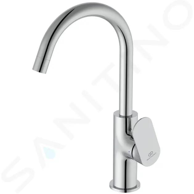 Ideal Standard Ceralife O Umývadlová batéria s otočným výtokom a výpusťou Click-Clack, chróm