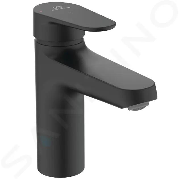 Ideal Standard ALU+ Umývadlová batéria s výpusťou ClickClack, BlueStart, hodvábna čierna