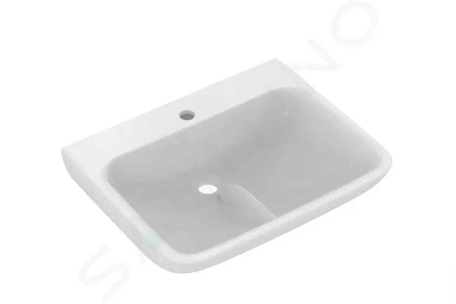 Ideal Standard Contour 21+ Umývadlo 60x48 cm, bez prepadu, otvor na batériu, SmartGuard+, biela