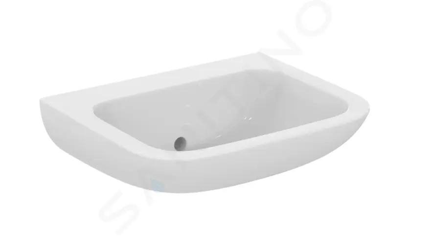 Ideal Standard Contour 21+ Umývadlo 60x47 cm, bez prepadu, bez otvoru na batériu, biela