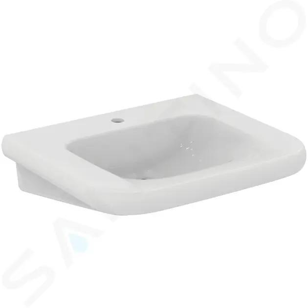 Ideal Standard Contour 21+ Umývadlo bezbariérové 65x56 cm, bez prepadu, otvor na batériu, SmartGuard+, biela
